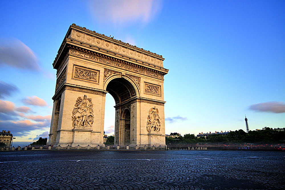 (4)凯旋门欧洲文学文化地标建筑,世界文化遗产.