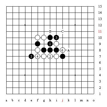 五子棋技巧图解「1」