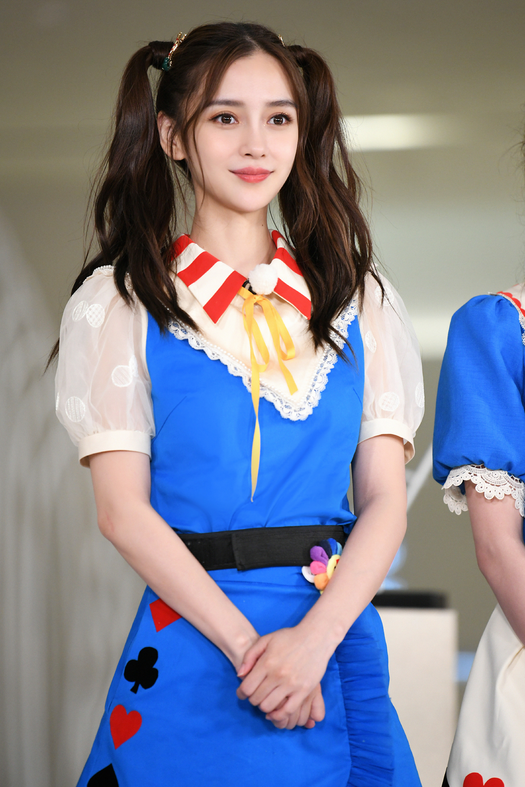 蓝色系的angelababy