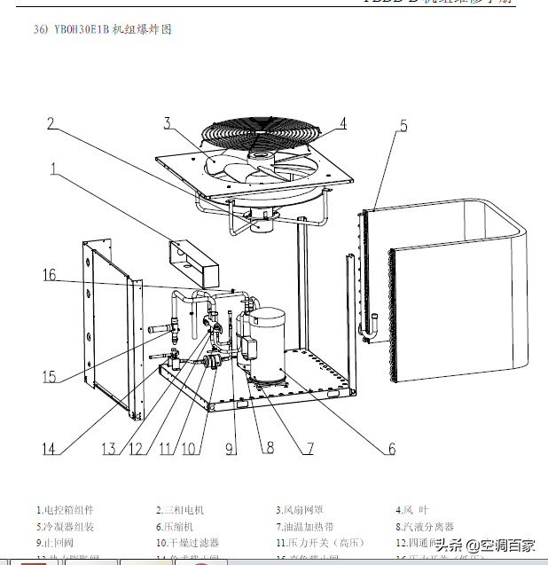 「约克」YBDB-B 分体中央空调维修手册最新版