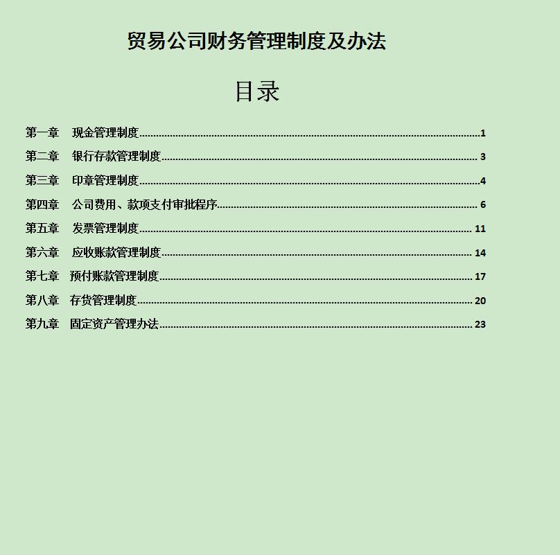 花费30天整理的95个财务管理制度（含32个行业），总有你需要的