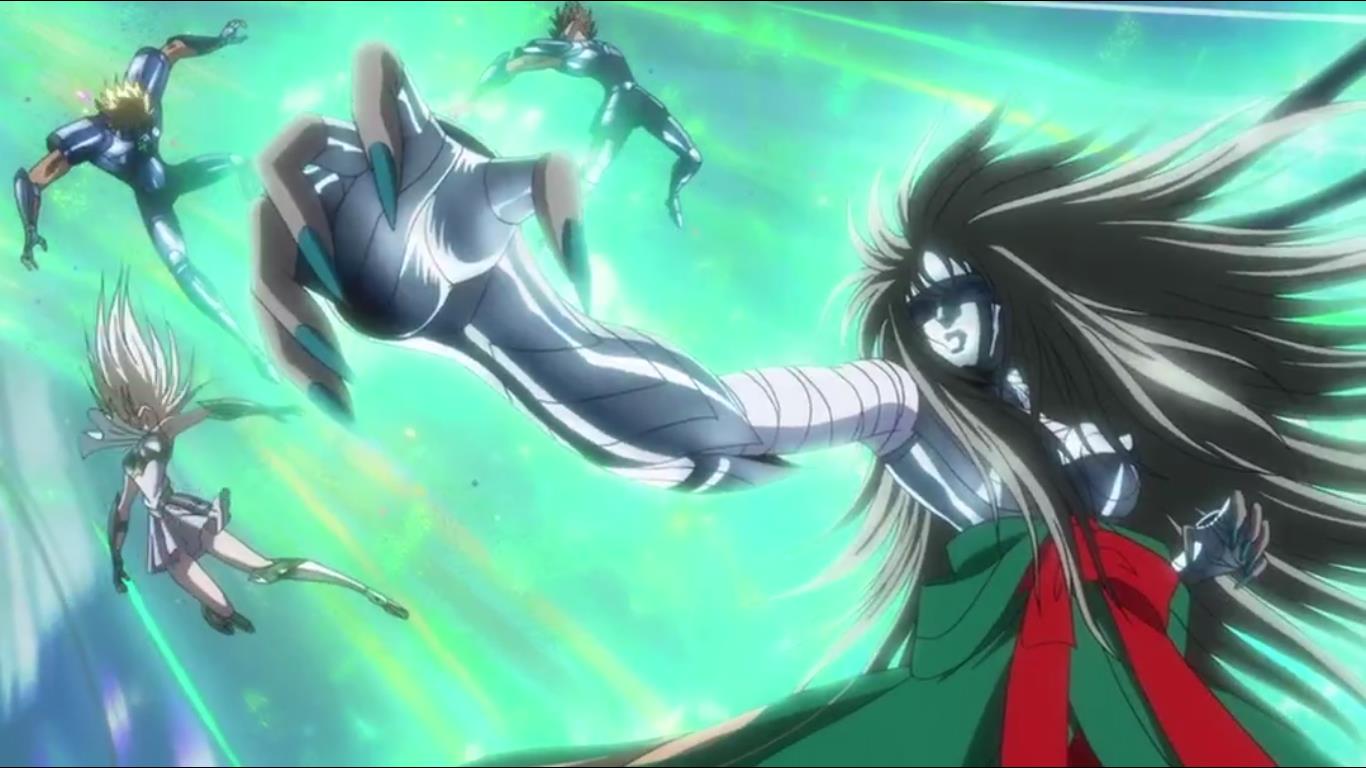 但是曾经立于女圣斗士顶点的孔雀座白银圣斗士马尤拉却在关键时刻打败