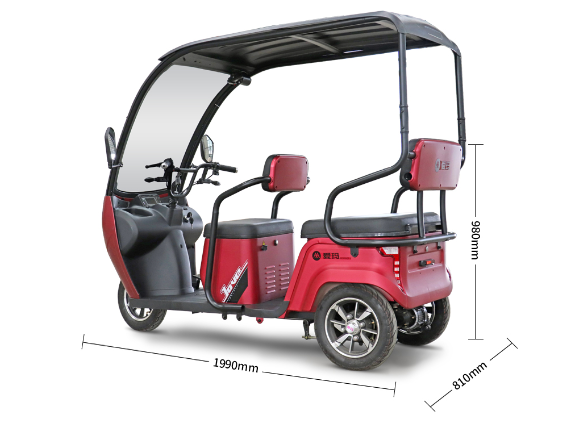 老年人代步首选!3款电动三轮车新品,续航100km,售价不到3000元