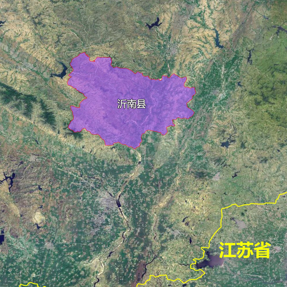 山东平邑地形图图片