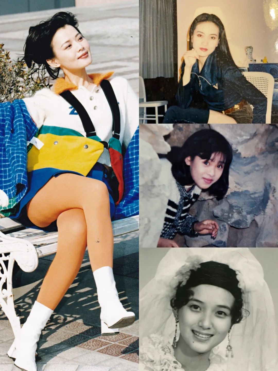 节目组一开始收集了20位明星妈妈年轻时的照片,有的甜酷飒爽,有的温柔