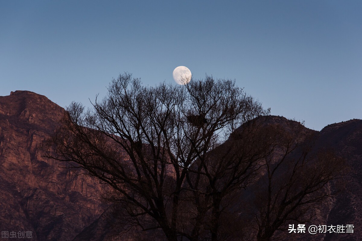 孟冬圆月六则欣赏：一镜独徐行，寒光万里明