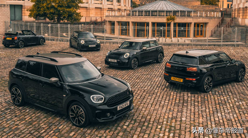黑化MINI来啦，EV车型也可以更酷！MINI暗影版车型官图
