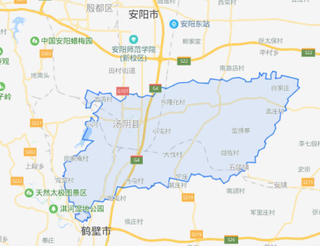 汤阴县属于哪个市(河南省一个县，人口超50万，是岳飞的出生地！)