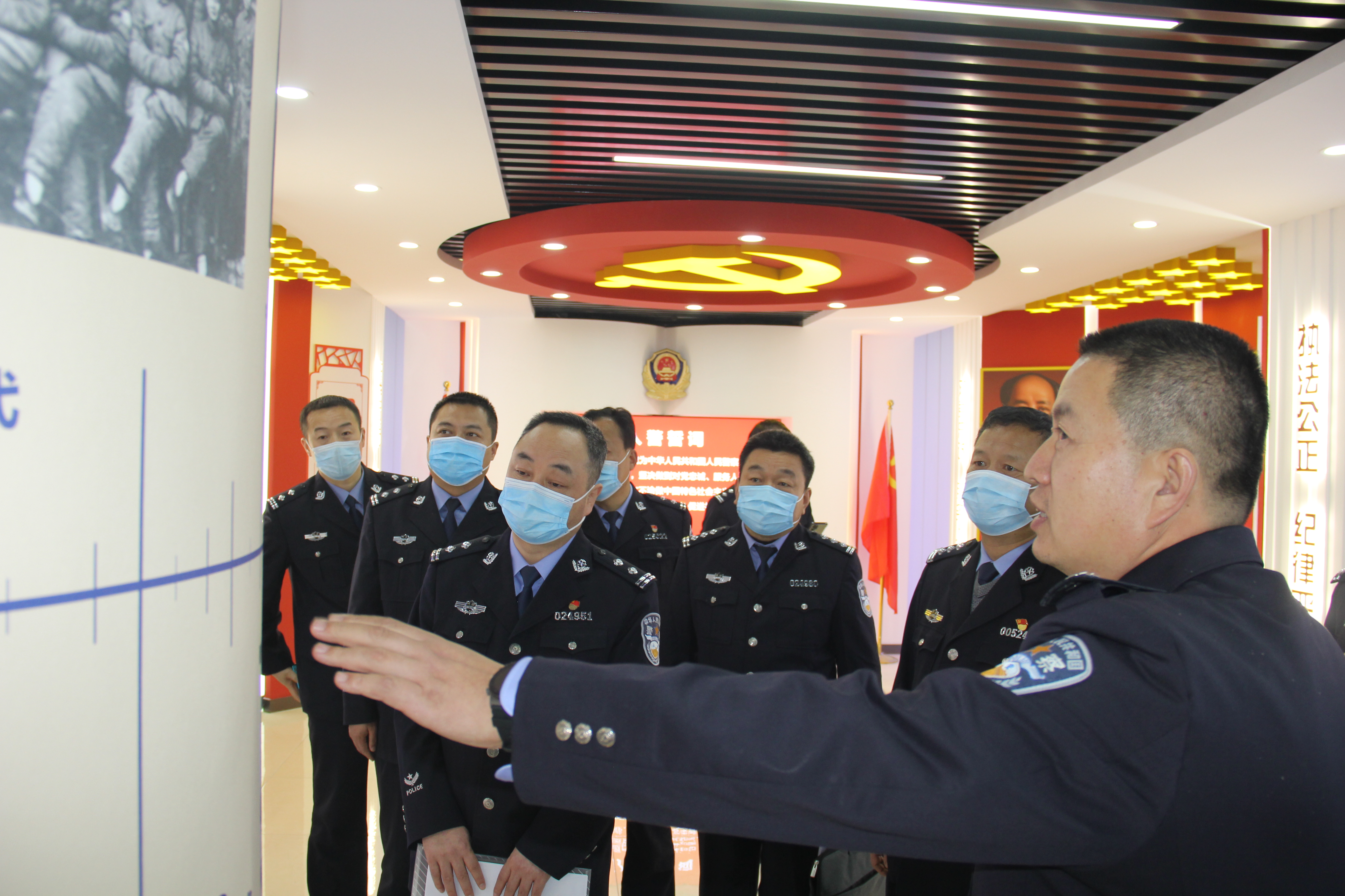 扶风县公安局来武功县公安局开展学习交流活动
