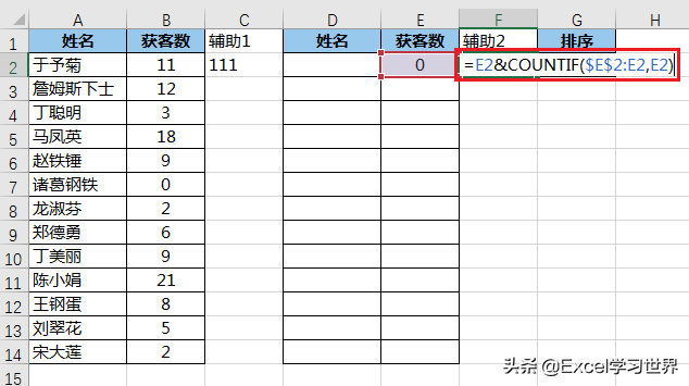 只需 Excel 函数就能实现，选下拉菜单，表格就能自动升或降序排序