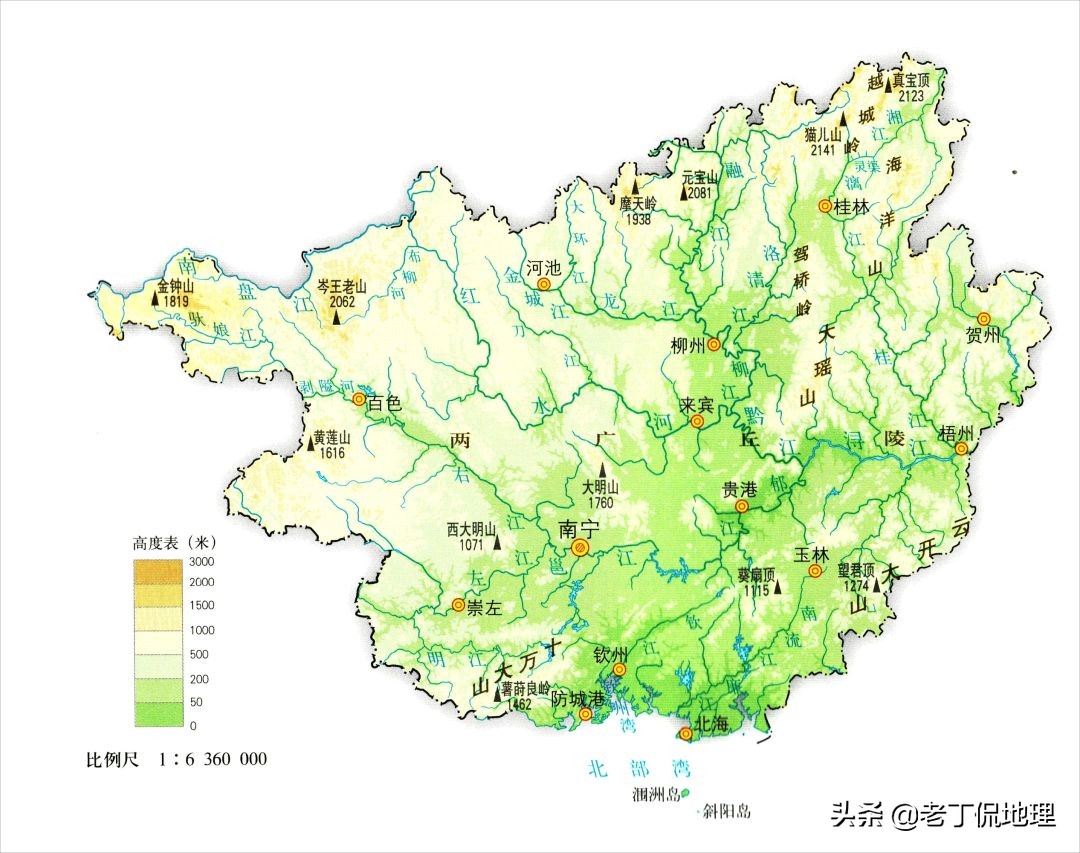 山西河北两省地图（看完就知道这两省的位置在哪）