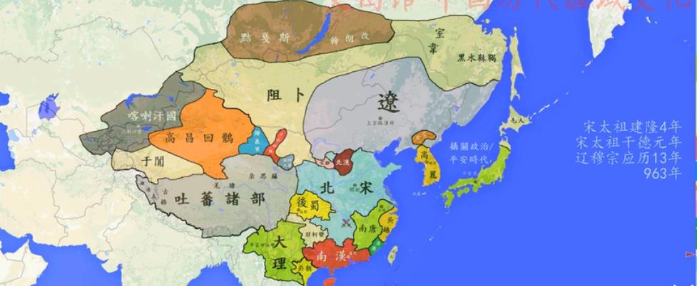 地图上看北宋167年的内忧外患，宋经济军事够强无奈敌人战力更强