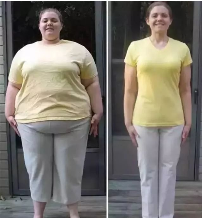 胖子减肥对比图片
