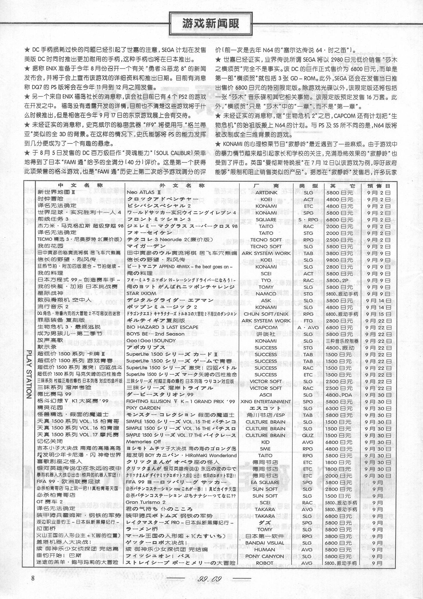 《电子游戏软件》第六十二期放送