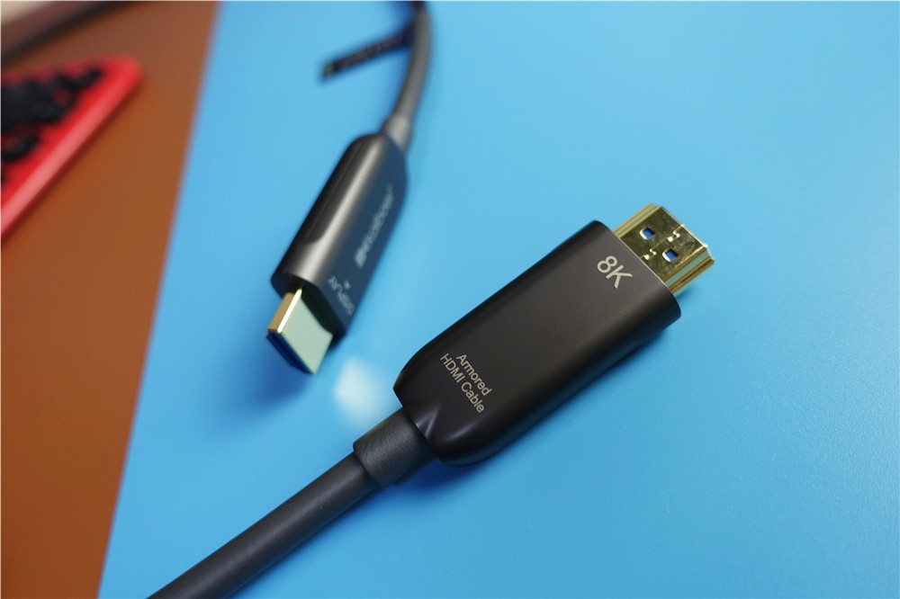 100米8K 60Hz传输无损耗 开博尔五代光纤HDMI2.1数据线实力真的强