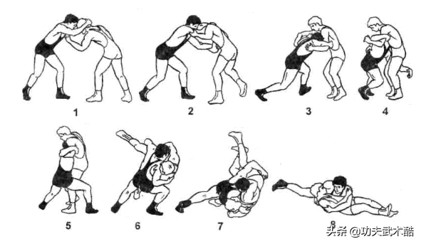 摔跤规则(图解摔跤9种技巧，集中国跤、桑博、柔道、相扑、角力之精华)