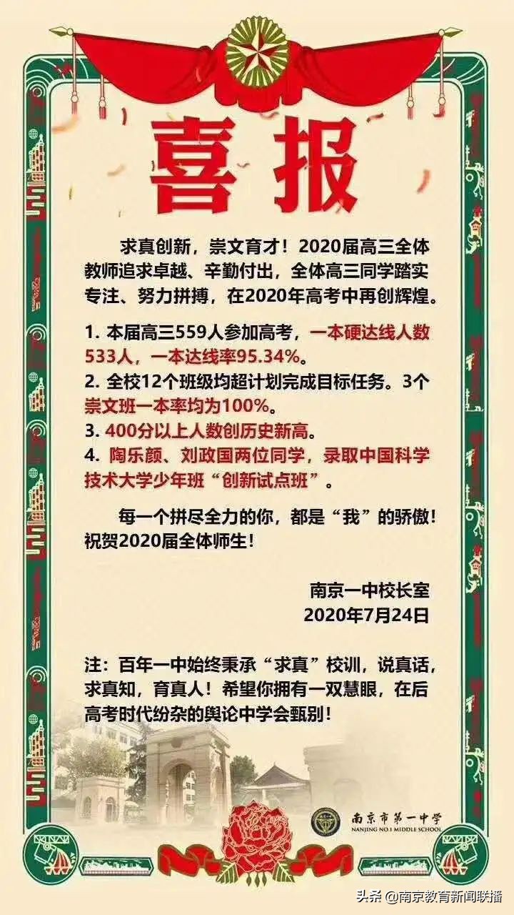 2020年高考，南京“考情”如何？速来围观权威发布！