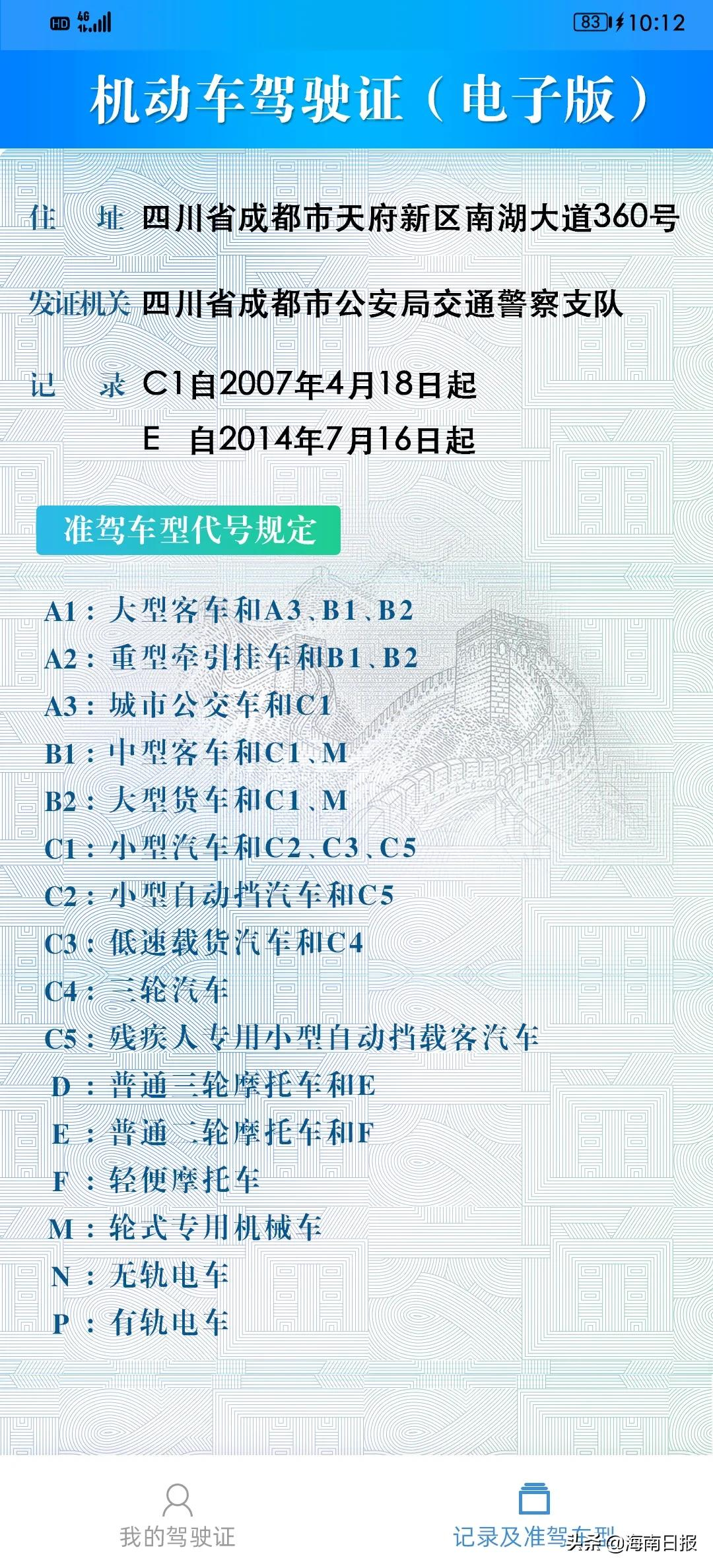 10月20日起,海南各地陆续启用电子驾驶证,附申领方式和要求