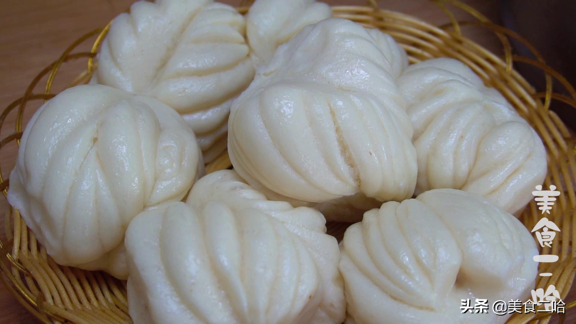 价值2000元蒸馒头花卷方法，不用发面，只需一次饧发，松软又省事