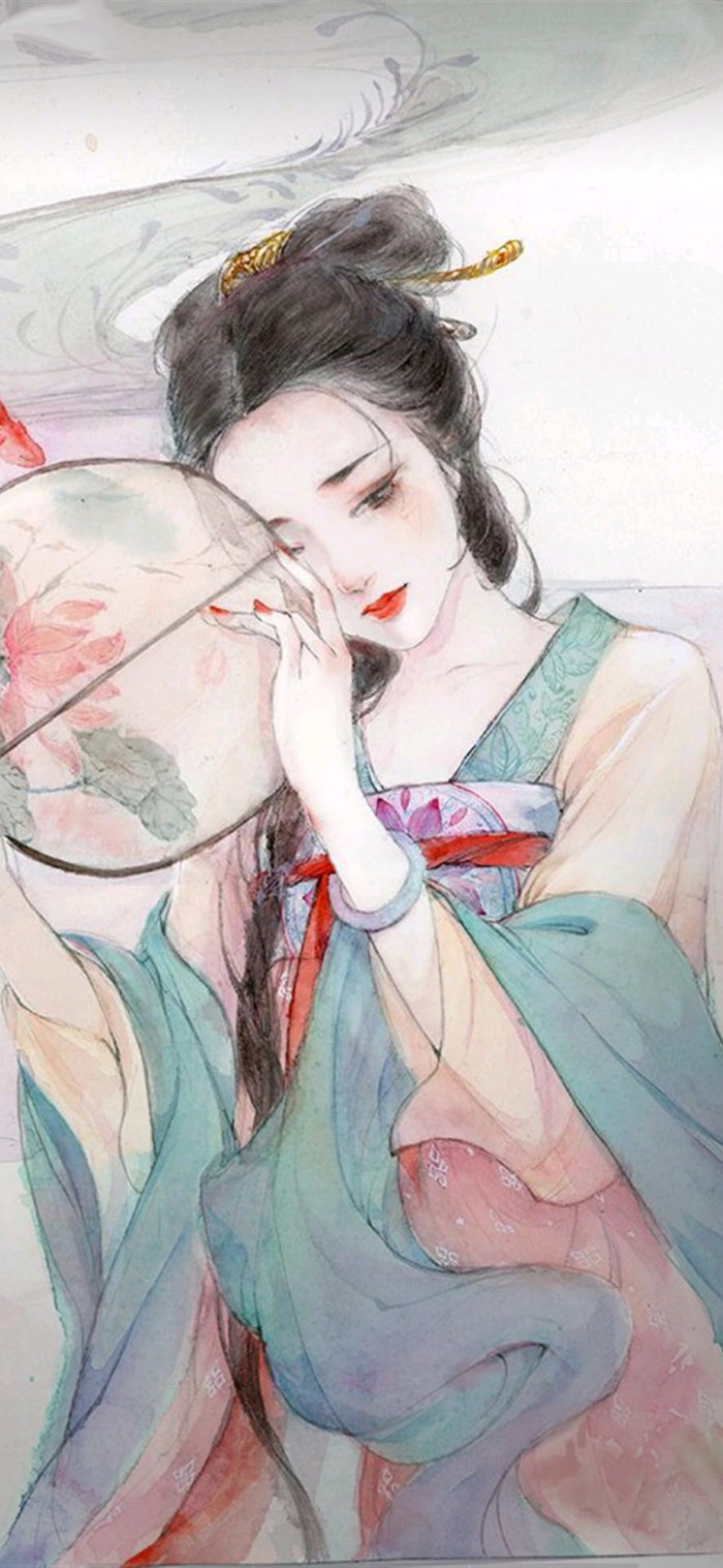 古风美图女生壁纸唯美古风的美人图手绘