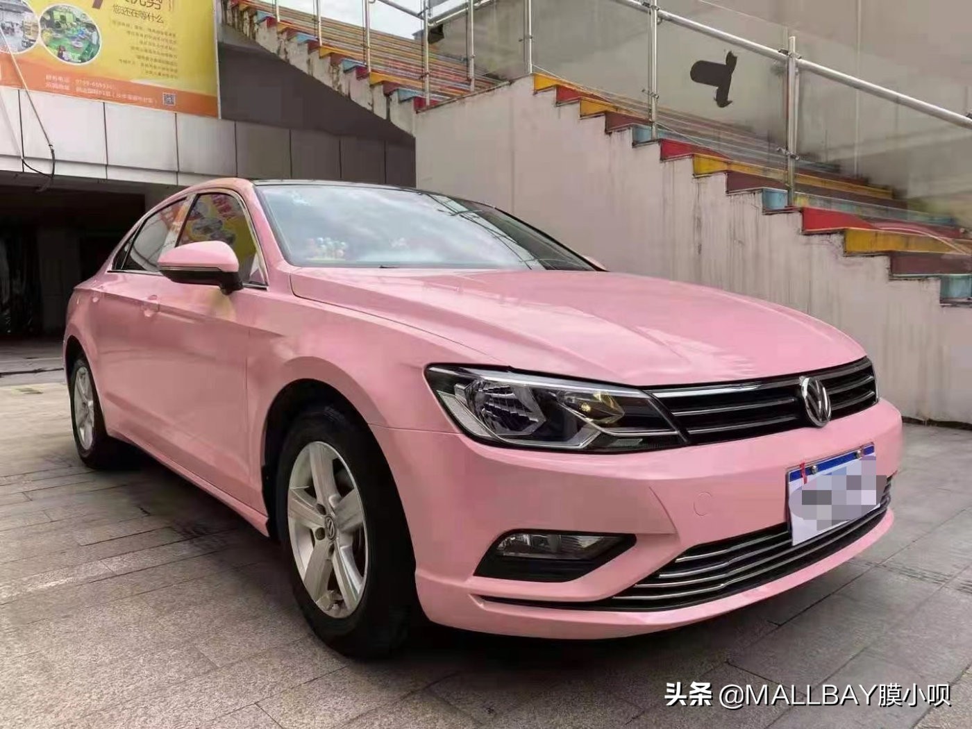 大众凌渡改色樱花粉 真的是帅到尖叫