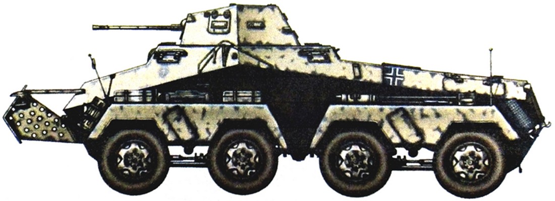 二战德国轮式装甲车之Sdkfz 231型轮式（8轮）装甲侦察车
