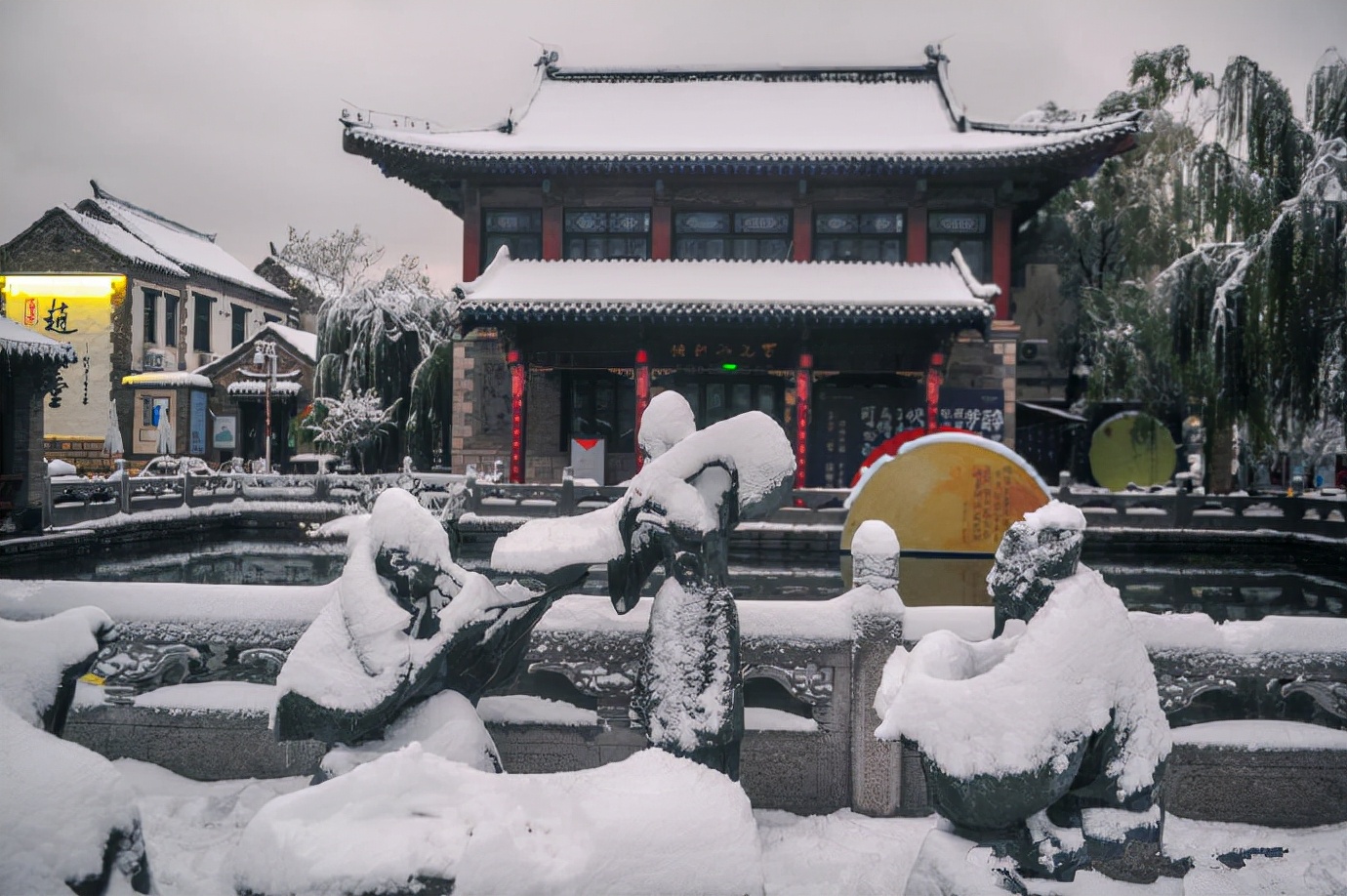 济南，一片初雪喜时光，岁月不匆忙