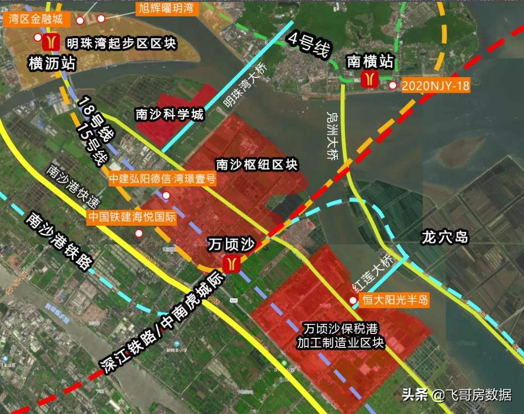南沙番禺的高光“广州地铁18号线”首通段沿线一通房企乐了