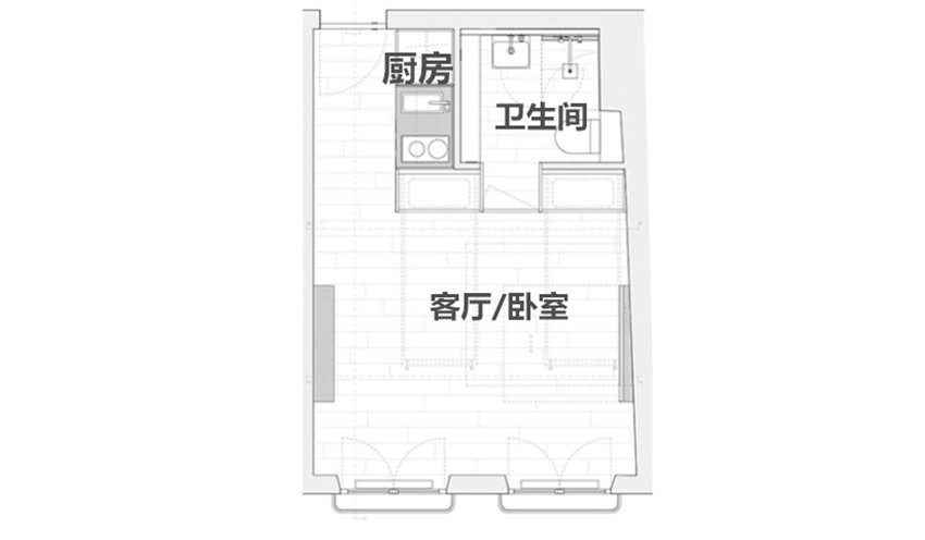16㎡小公寓放下2張床卻不擁擠，還擁有5大功能區(qū)？小戶型這住起來真舒服