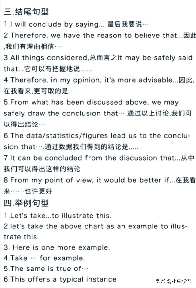 60句四级英语经典作文万能模板句型！