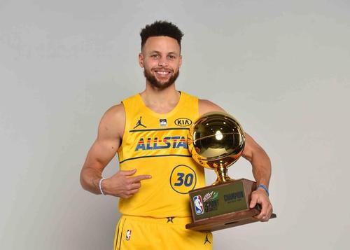 2018NBA三分大赛(库里7次全明星三分大赛经历：两度封王投出NBA历史唯一30 )