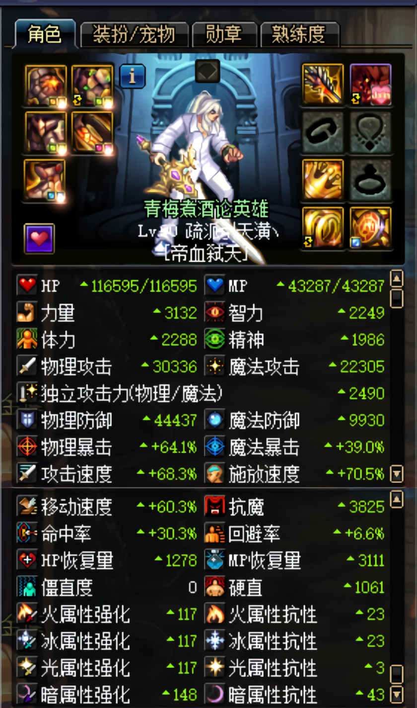 DNF：95级2套哈林史诗首饰提升量分析，95史诗还是输给了恍惚套