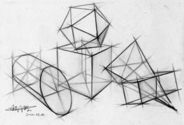 入门级美术基础教程,几何石膏该怎么画?看这一篇你就懂了