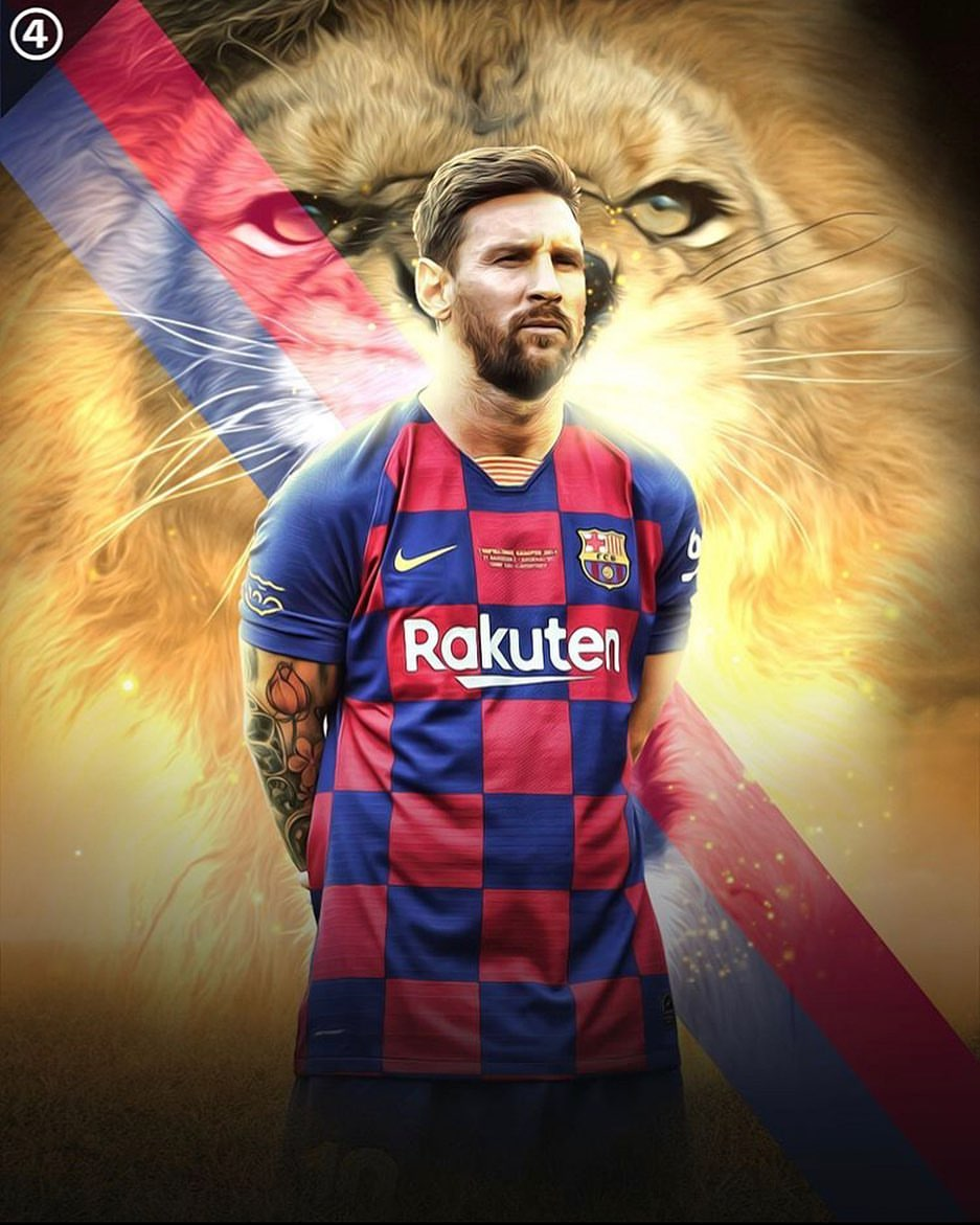 c罗梅西同框图片壁纸(诺坎普唯一的神 梅西 第一期「不正经的球星壁纸