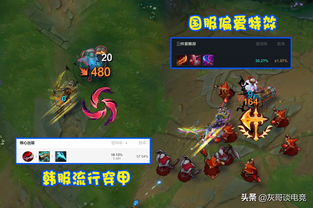 LOL同样的英雄，出装却大不相同，LPL与LCK玩家理解差异有多大？