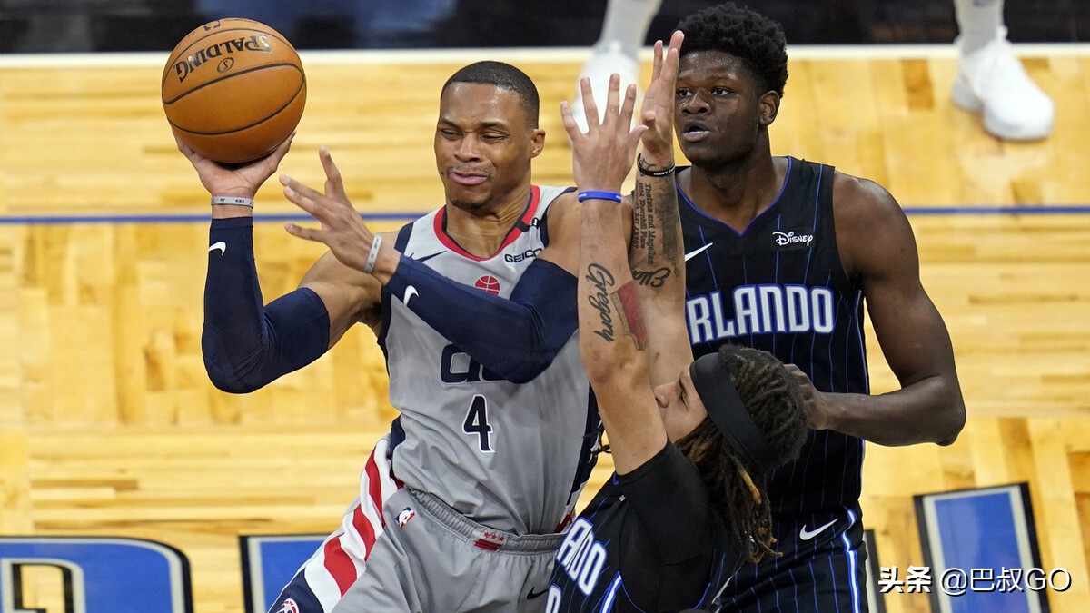 奇才131-116击败魔术（王炸轰49+20！比尔爆锤魔术，威少联盟第一，班巴天神下凡啊）