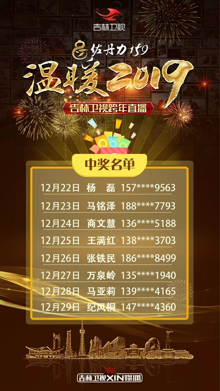 温暖2019吉林卫视跨年直播，为你喜欢的城市点赞