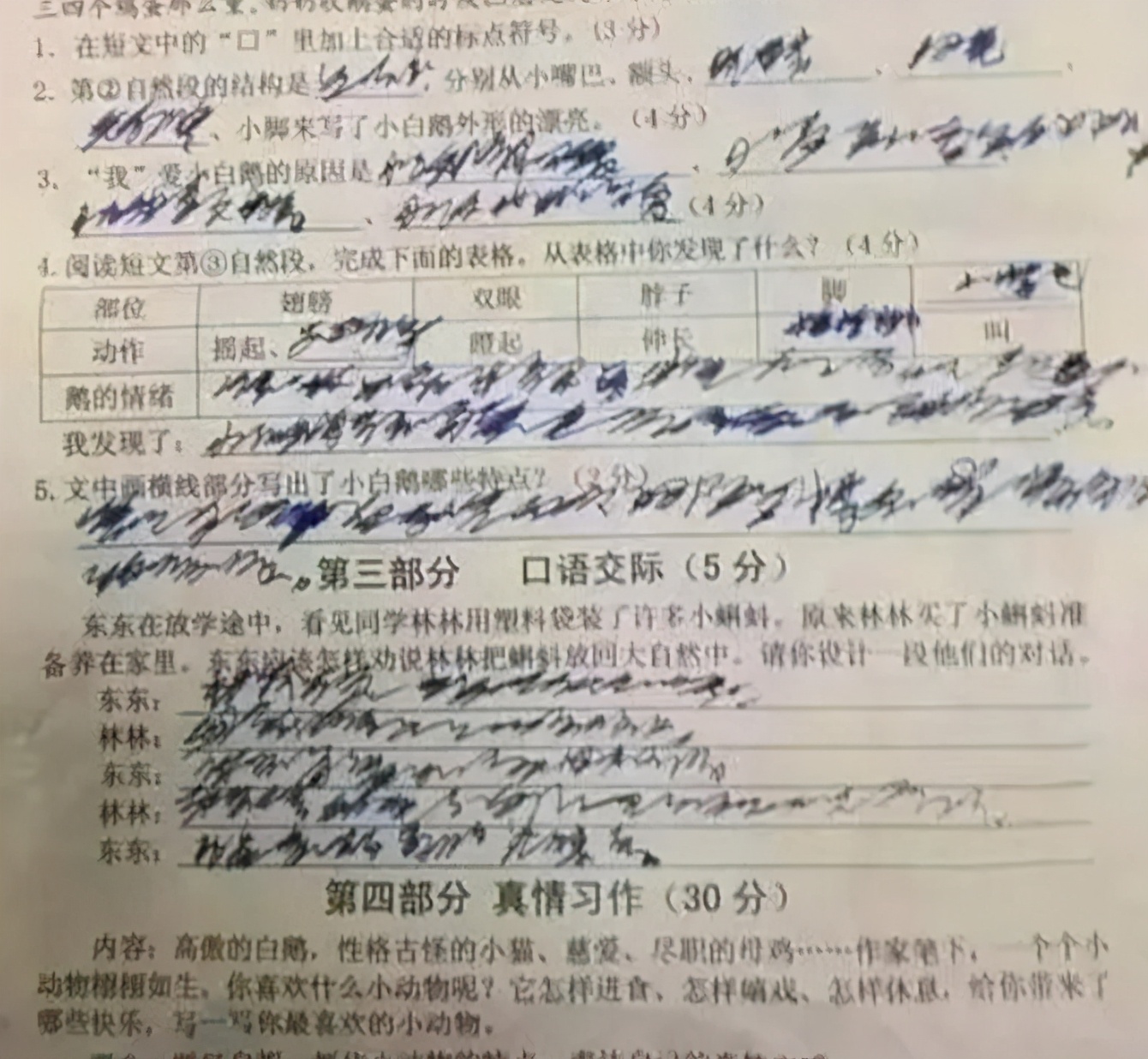 中学生靠“意念”书写文字，阅卷老师撑不住了，出500块请人辨认