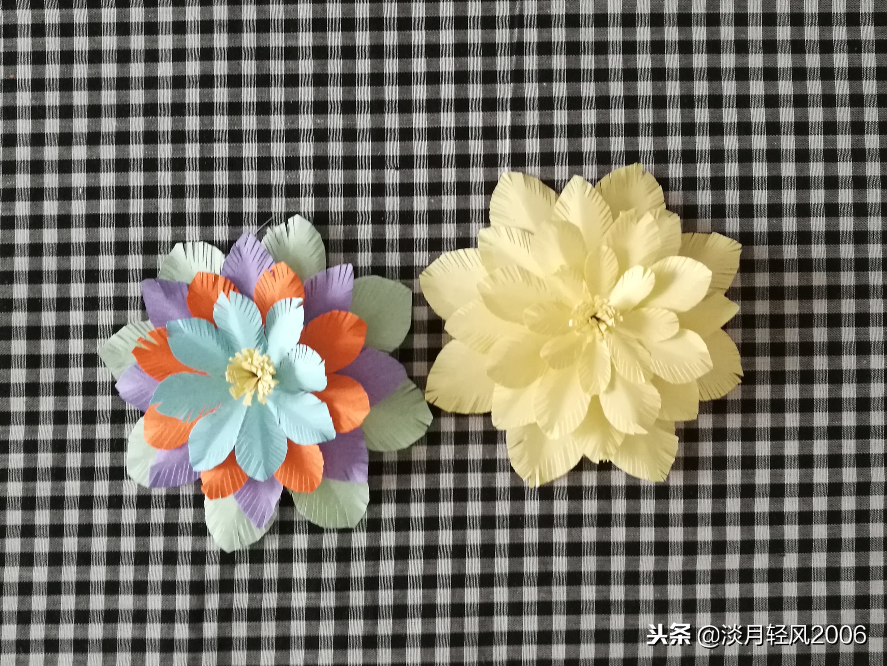 用卡紙做花(幼兒園手工,自己動手diy,一張卡紙做出美麗花朵,有教程)