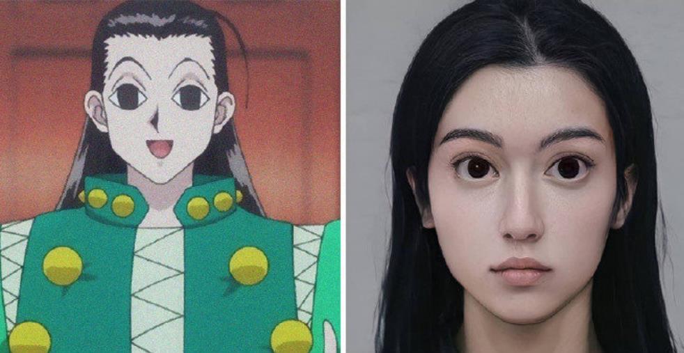 全职猎人被ai还原成真人版,小杰直发变卷毛,三美颜值崩塌