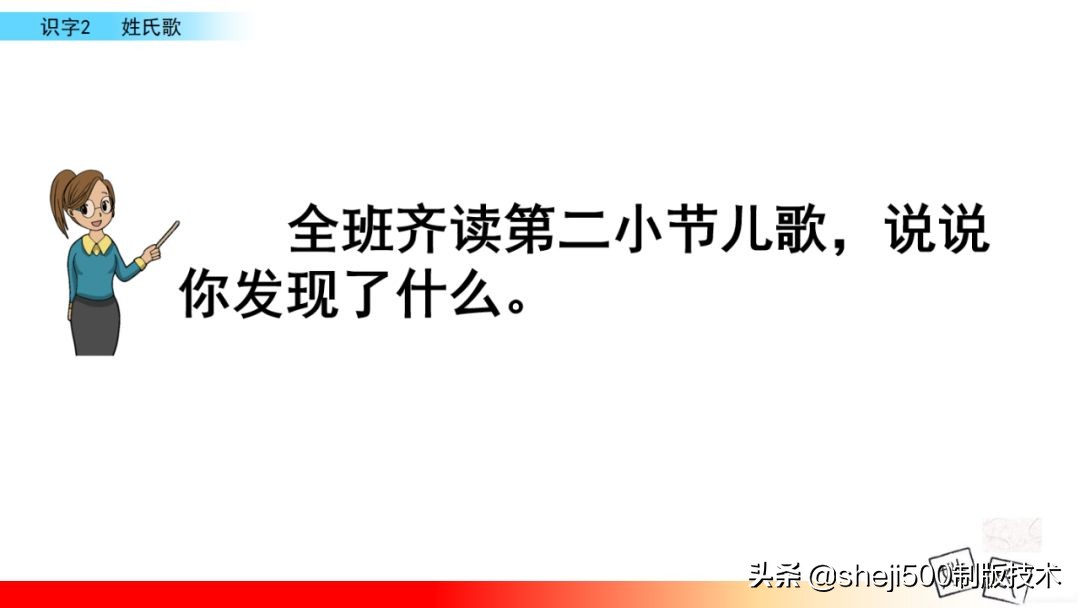 【预习】部编版一年级语文下册识字2《姓氏歌》知识点+图文讲解