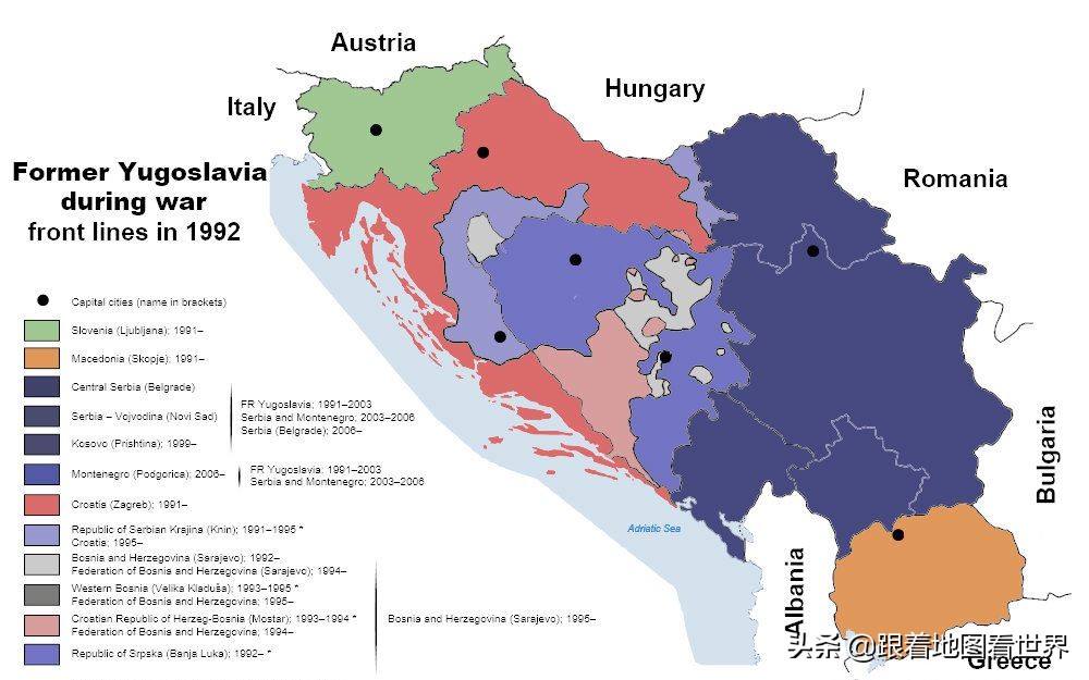 塞尔维亚位于地图的哪个位置（科索沃：塞尔维亚的自治省，为什么一直闹独立？）