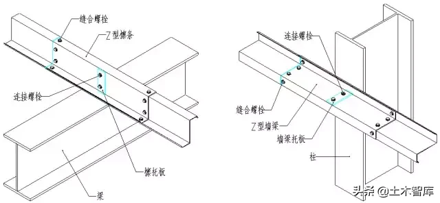 图解钢结构各个构件和做法，学习好资料