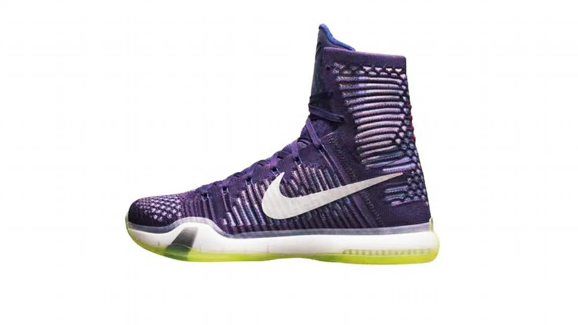 科比抛弃了联盟球员每晚都穿着的低端剪影,而选择了超高运动鞋,而这种