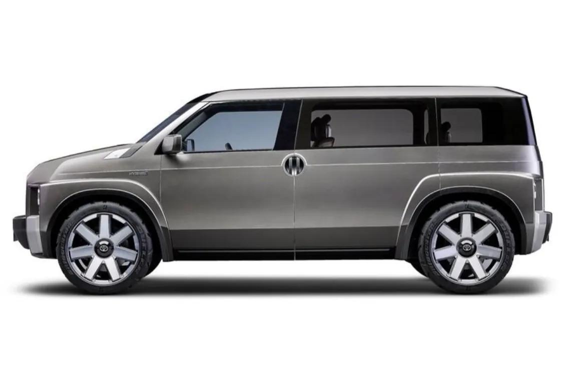 越野版丰田mpv,混动引擎 蓝色车标,造型硬朗酷似"坦克300"