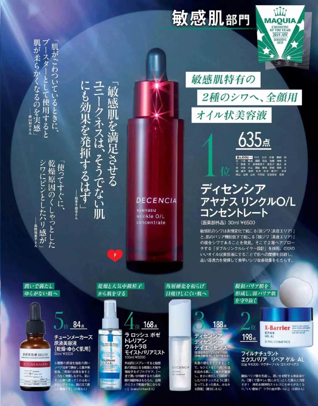 2019下半年最佳护肤美妆品排行榜｜日杂《MAQUIA》best cosme大赏