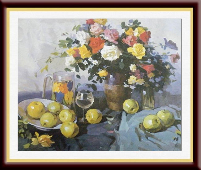 郦纬农水粉静物写生作品欣赏