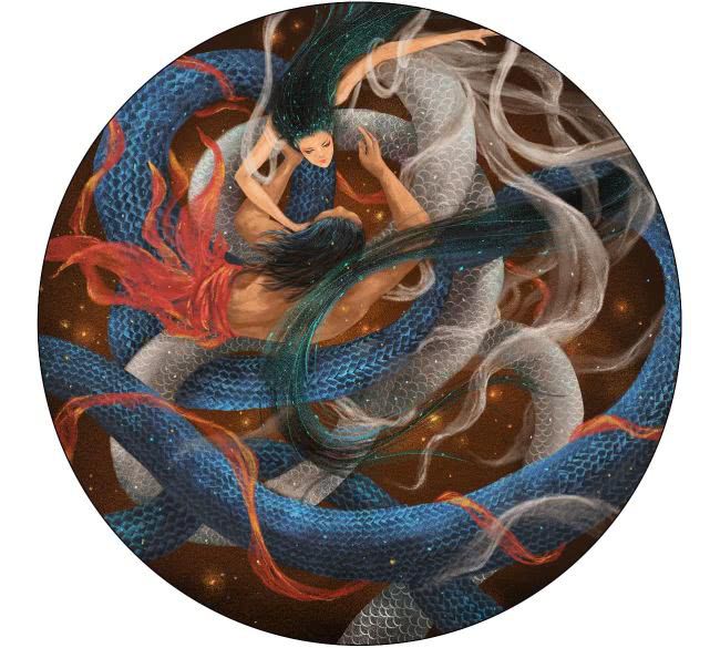 伏羲是中华民族人文的开端,黄三之一,也是和女娲一起保佑国家的神.