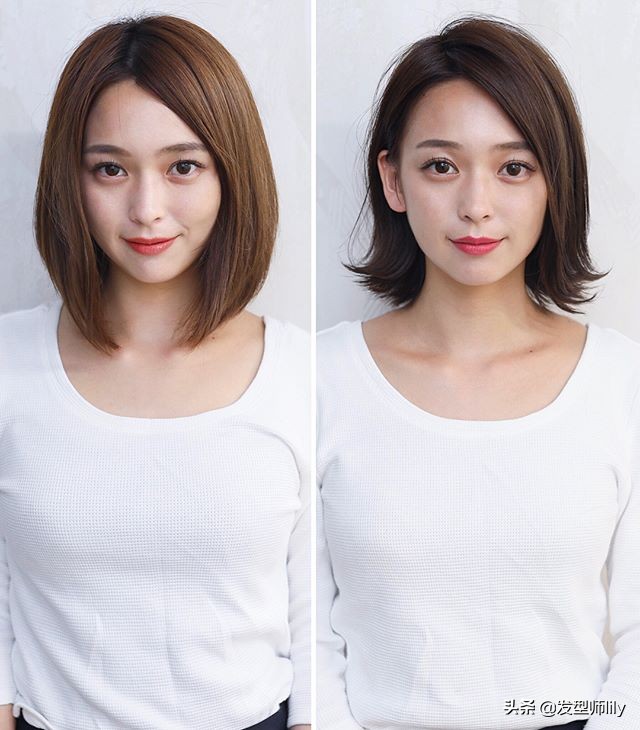 长发剪短，选“锁骨短发”时尚减龄，烫内扣，外翻，微卷，都很美