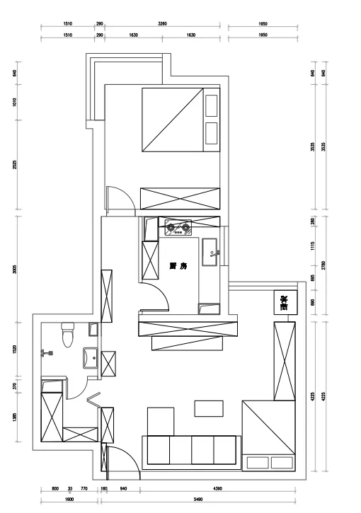 58㎡一居巧妙变两居,极致收纳+大客厅+步入式衣帽间这设计太牛了